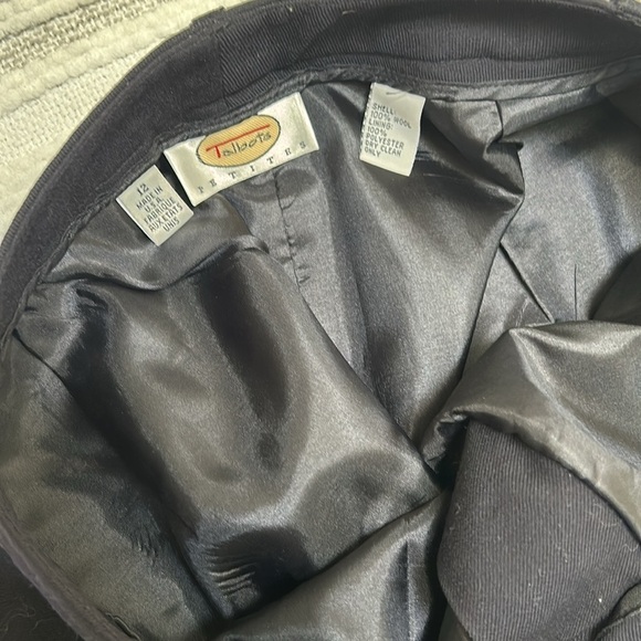 Talbots Womens 12P Black Wool High Waist Trousers Lined Office Careerwear - Picture 10 of 11